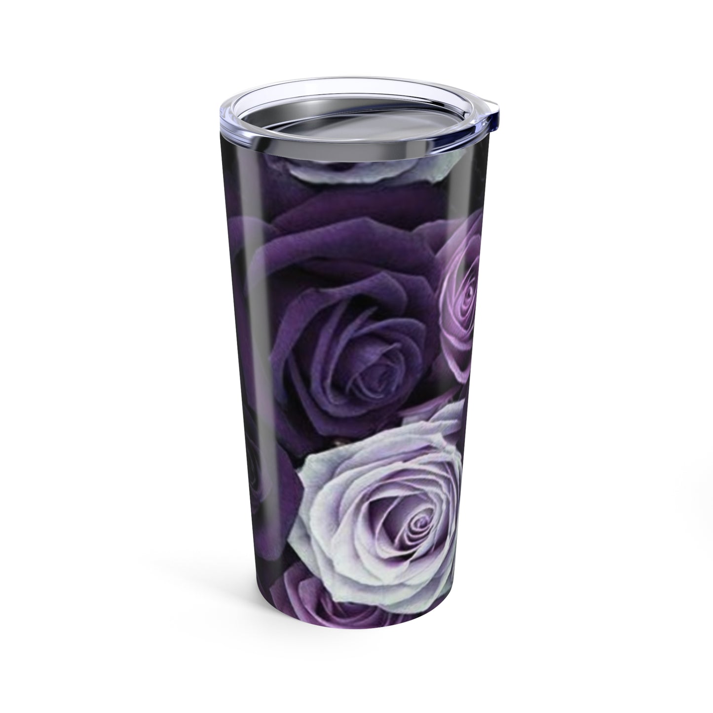 Stainless Steel Floral Tumbler 20 oz – Purple Roses