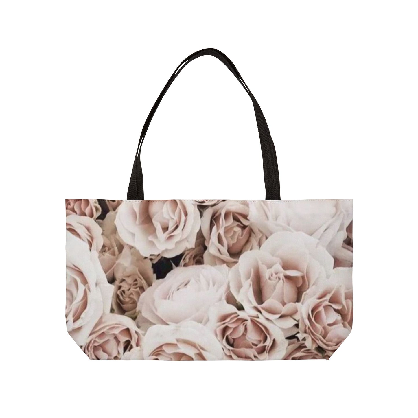 Light Pink Floral Rectangle Tote – Soft and Feminine