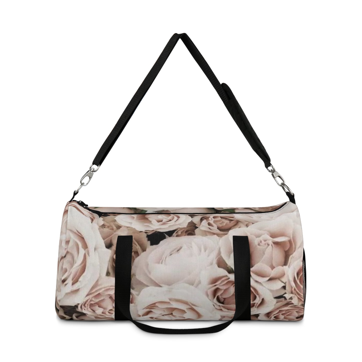 Light Pink Roses Floral Duffel Bag for Gym