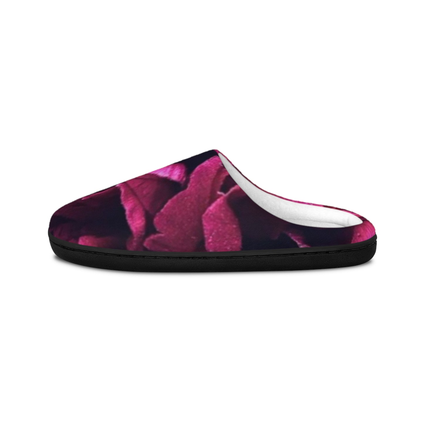 Magenta Soft Floral Slippers – Bold & Soft Comfort