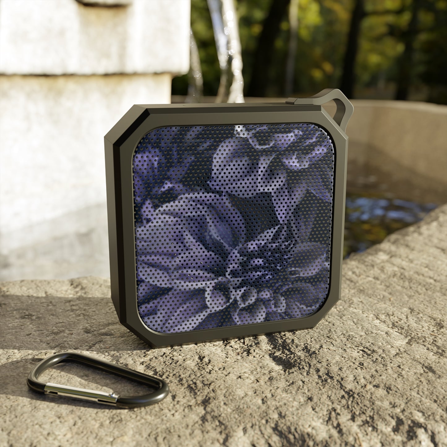 Outdoor Bluetooth Speaker – Blue Dahlia Design, Portable & Stylish
