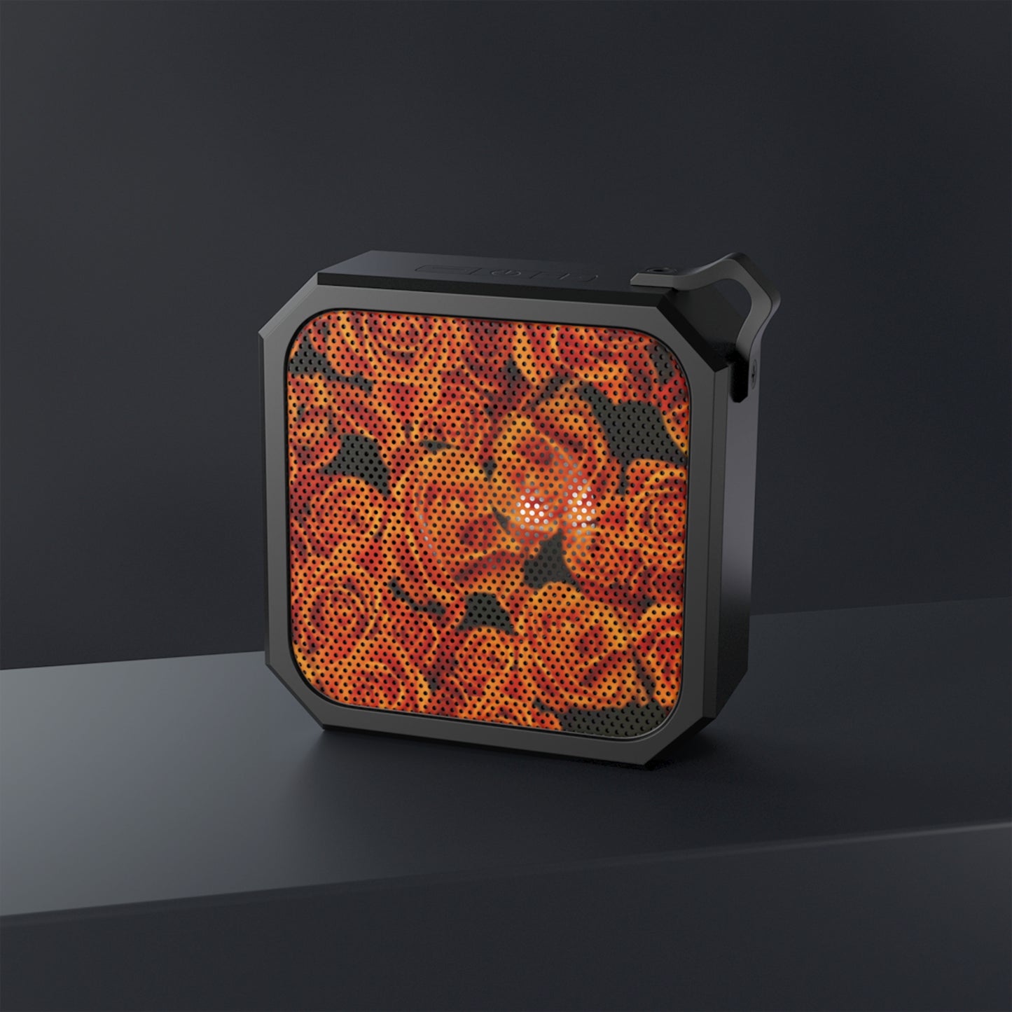 Outdoor Bluetooth Speaker – Orange Roses Print, Durable & Water-Resistant