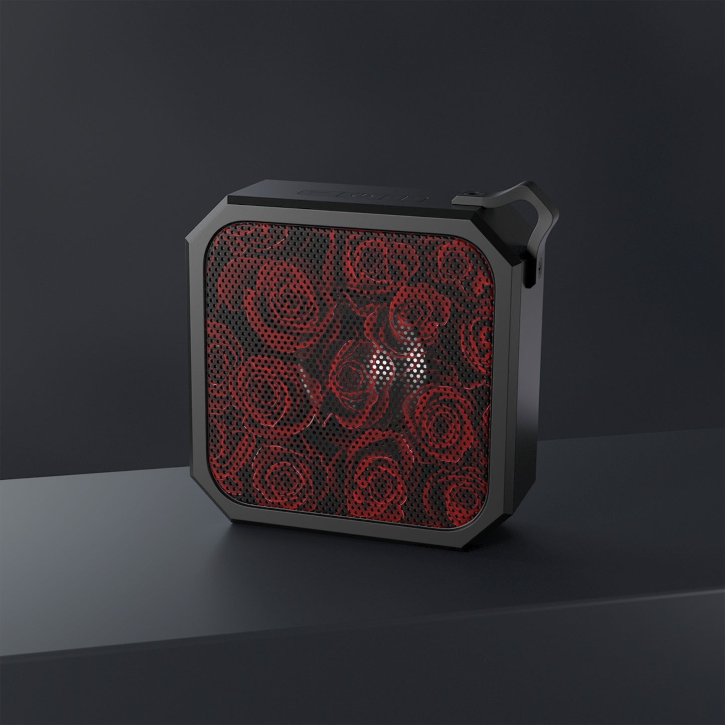 Outdoor Bluetooth Speaker – Red Roses Floral Design, Compact & Portable