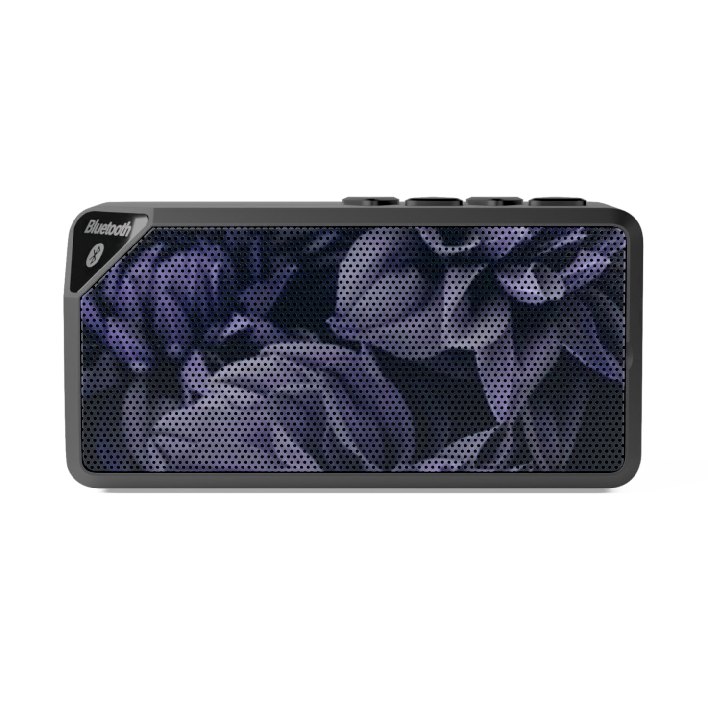 Portable Floral Bluetooth Speaker – Blue Dahlia Design