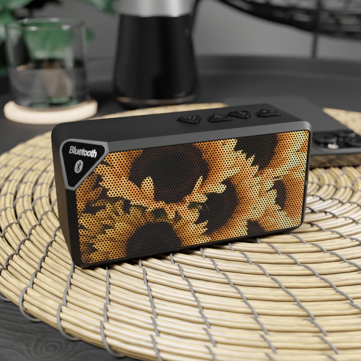 Portable Floral Bluetooth Speaker – Sunflower Design