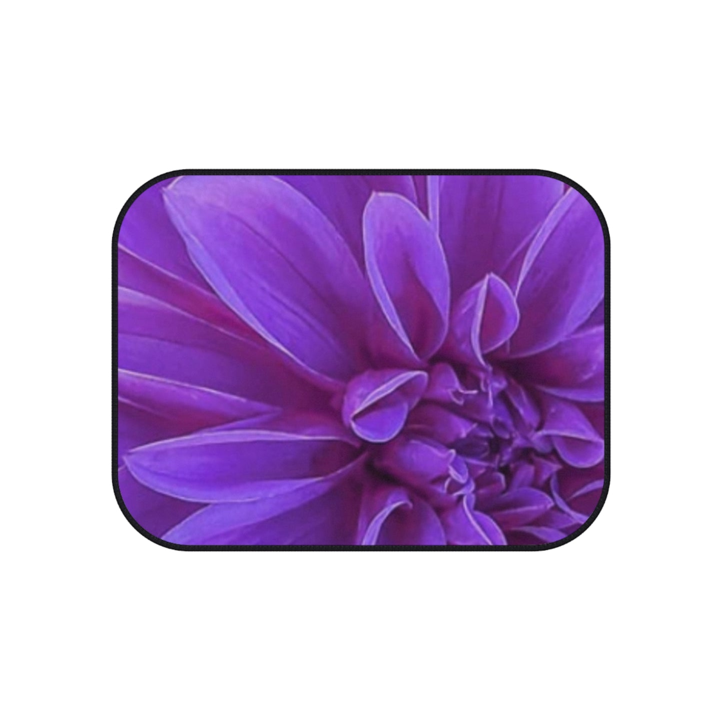 Purple Dahlia Floral Car Mats – Set of 4 for Floral Lovers