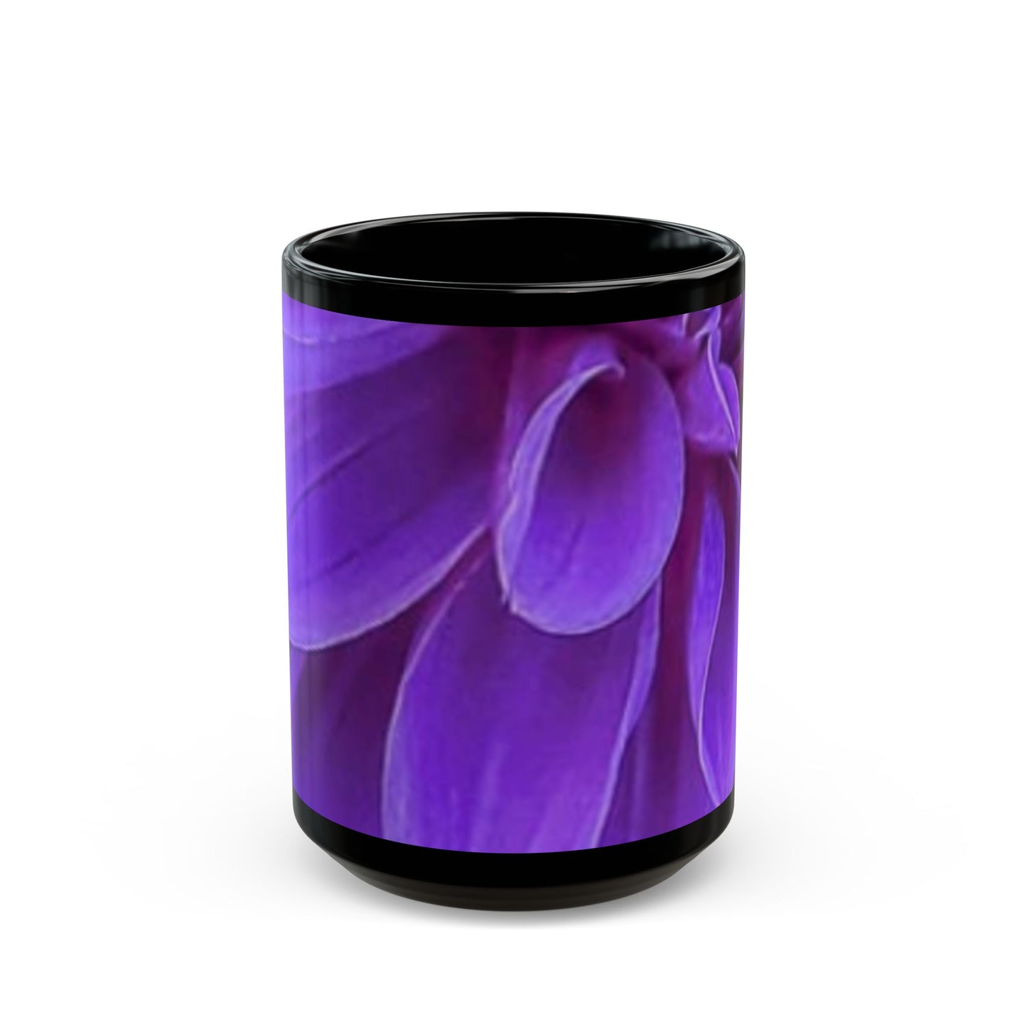 Purple Dahlia Floral Design Mug – Stylish Mug for Floral Lovers
