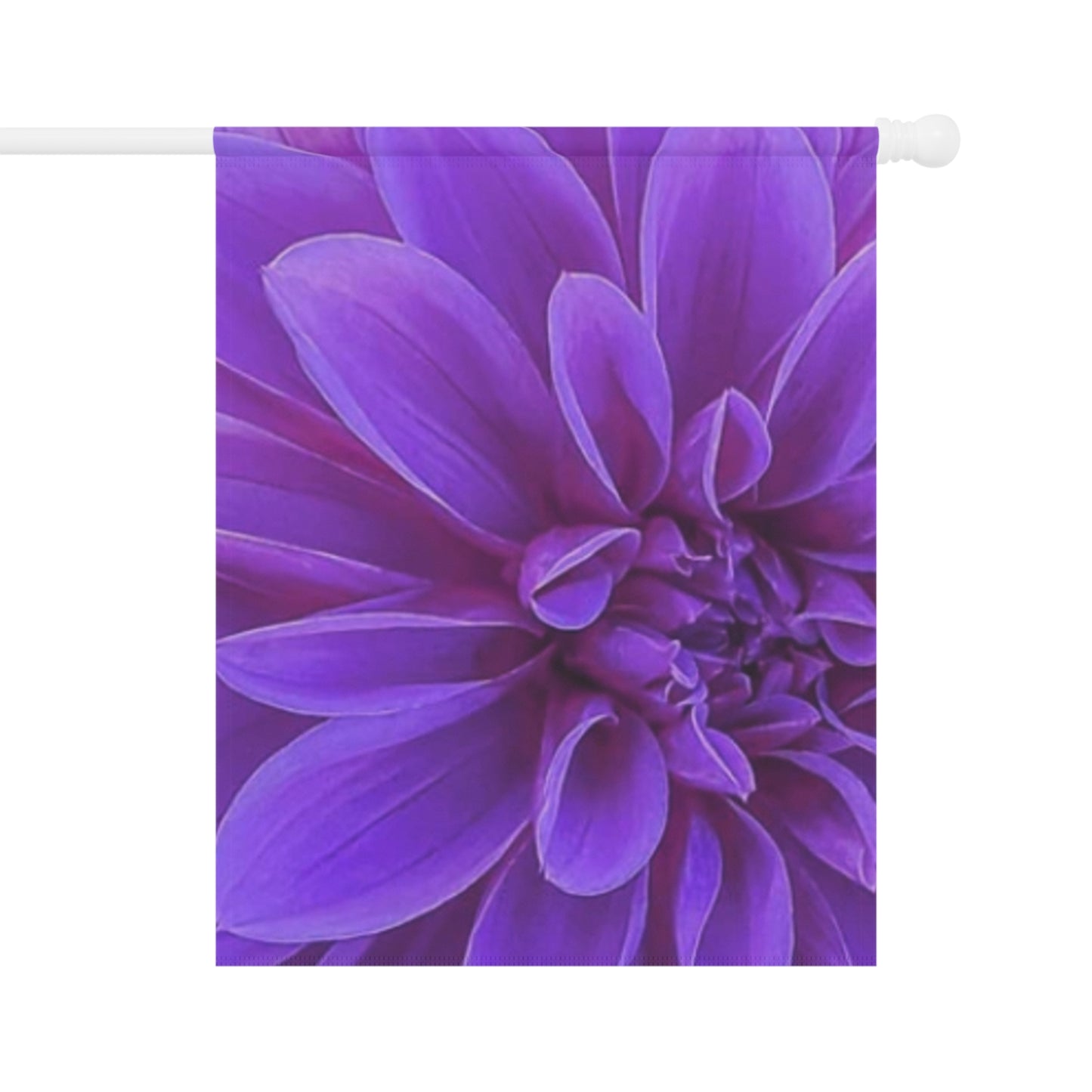 Purple Dahlia Floral Garden and House Banner – Stylish Outdoor Flag