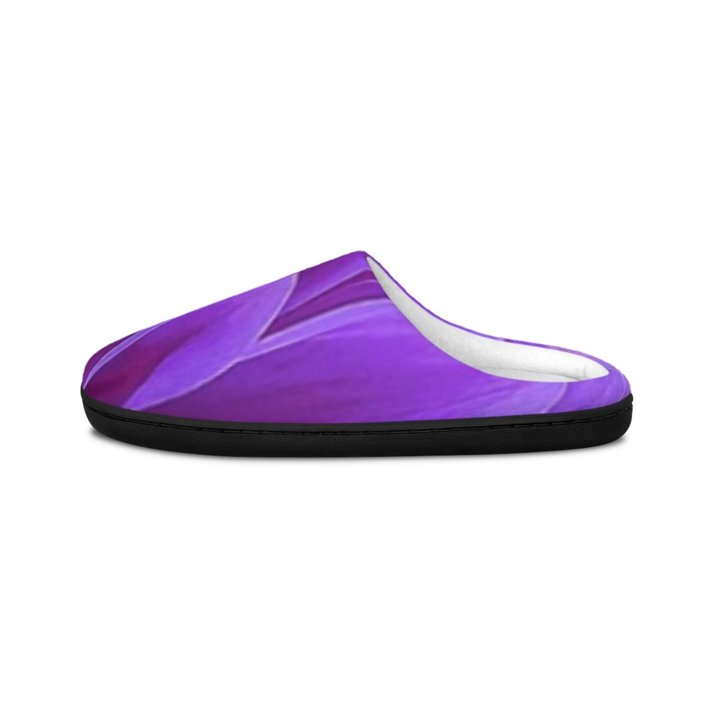 Purple Dahlia Soft Floral Slippers – Elegant Everyday Comfort