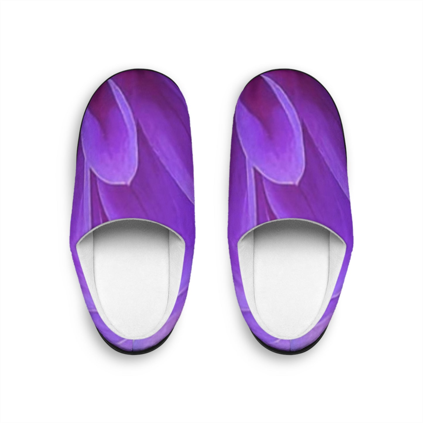 Purple Dahlia Soft Floral Slippers – Elegant Everyday Comfort