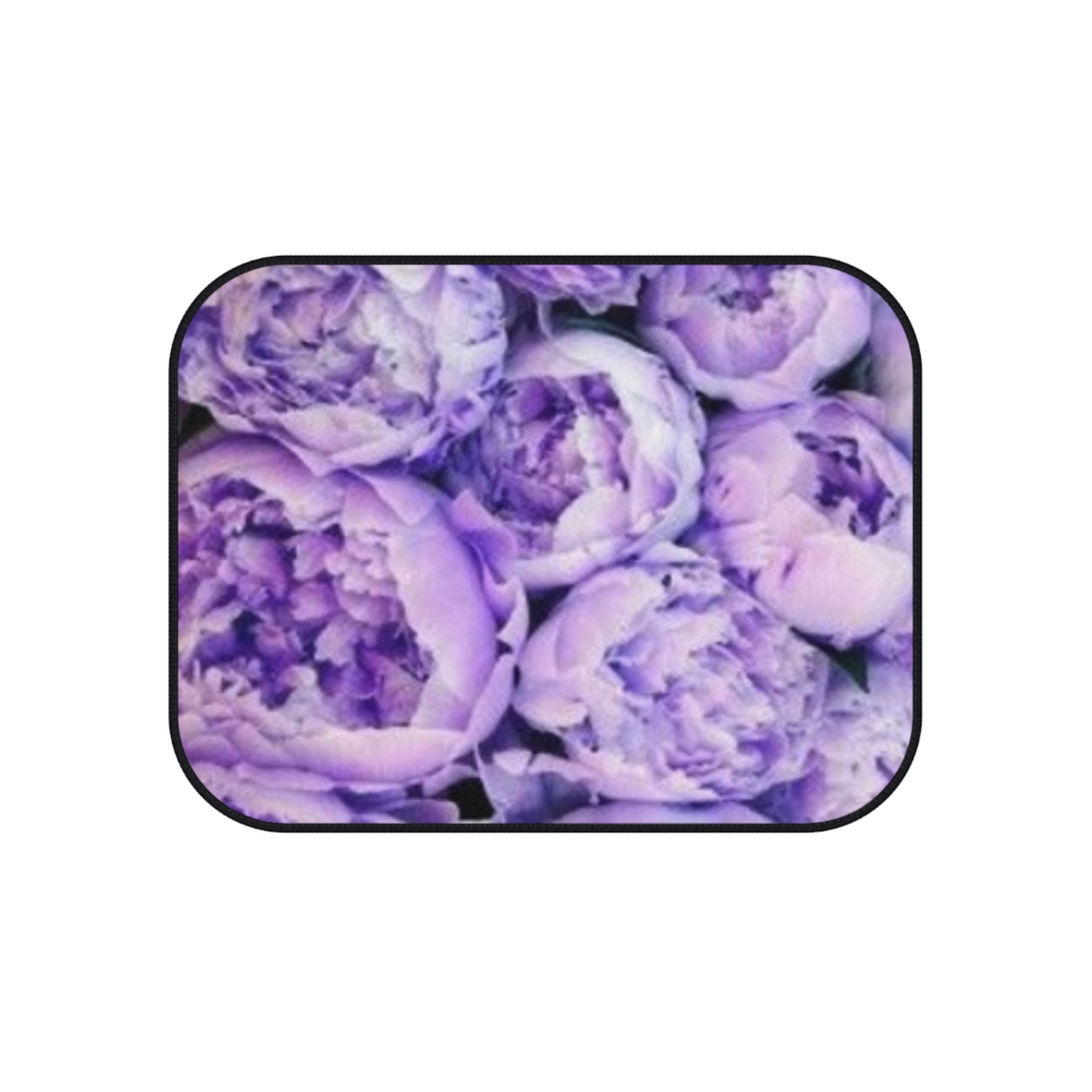 Purple Peony Floral Car Mats – Set of 4 Stylish Mats