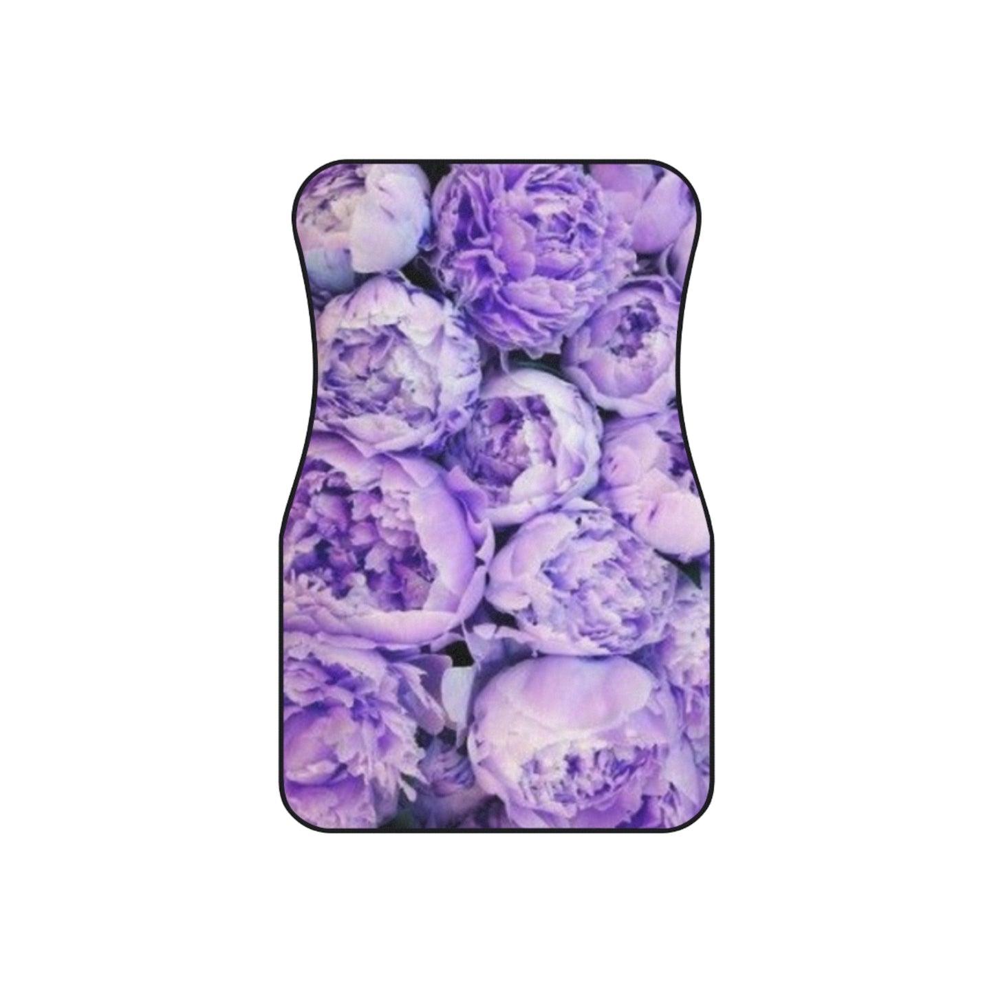 Purple Peony Floral Car Mats – Set of 4 Stylish Mats