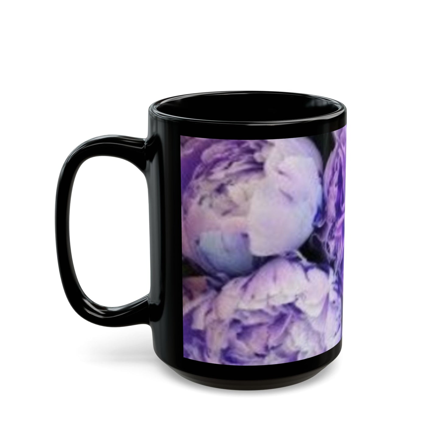 Purple Peony Floral Design Mug – Elegant Mug for Gifting