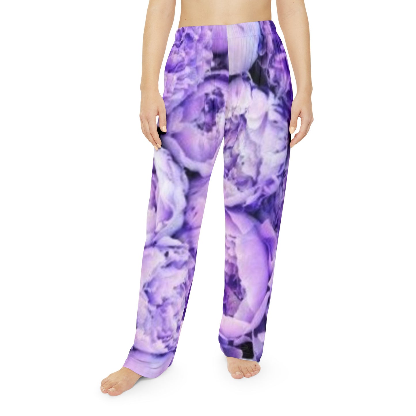 Purple Peony Cozy Floral Pajama Pant