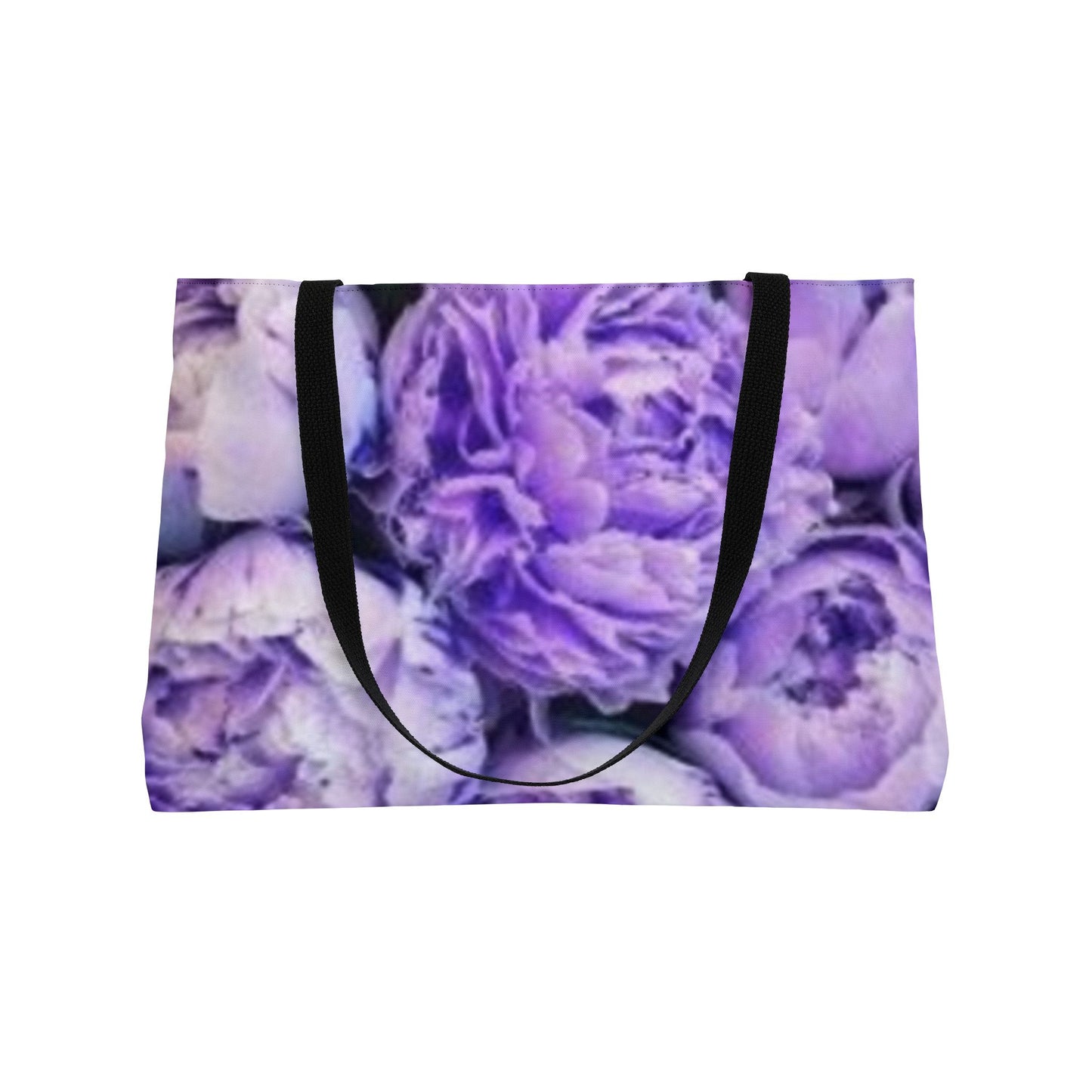 Purple Peony Floral Rectangle Tote – Charming and Stylish