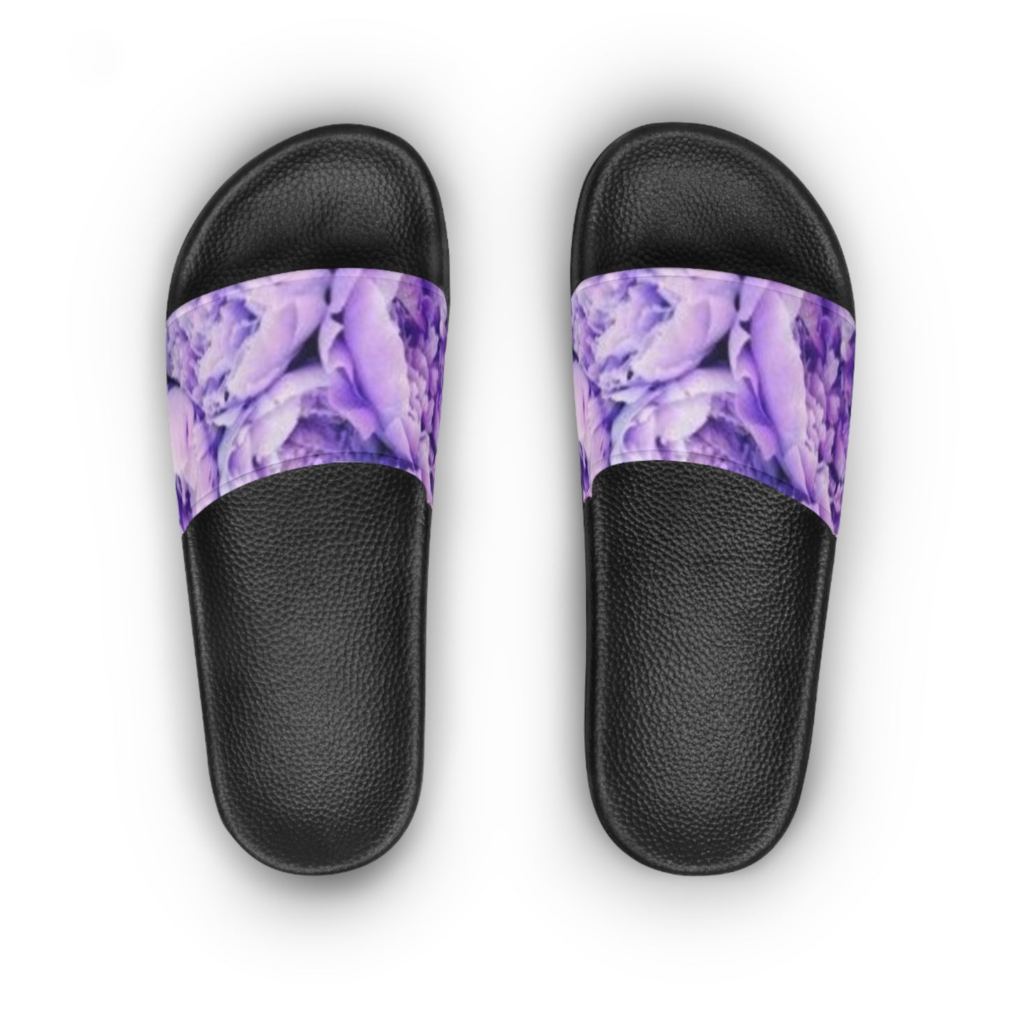 Purple Peony Floral Sandals – Elegant Everyday Comfort