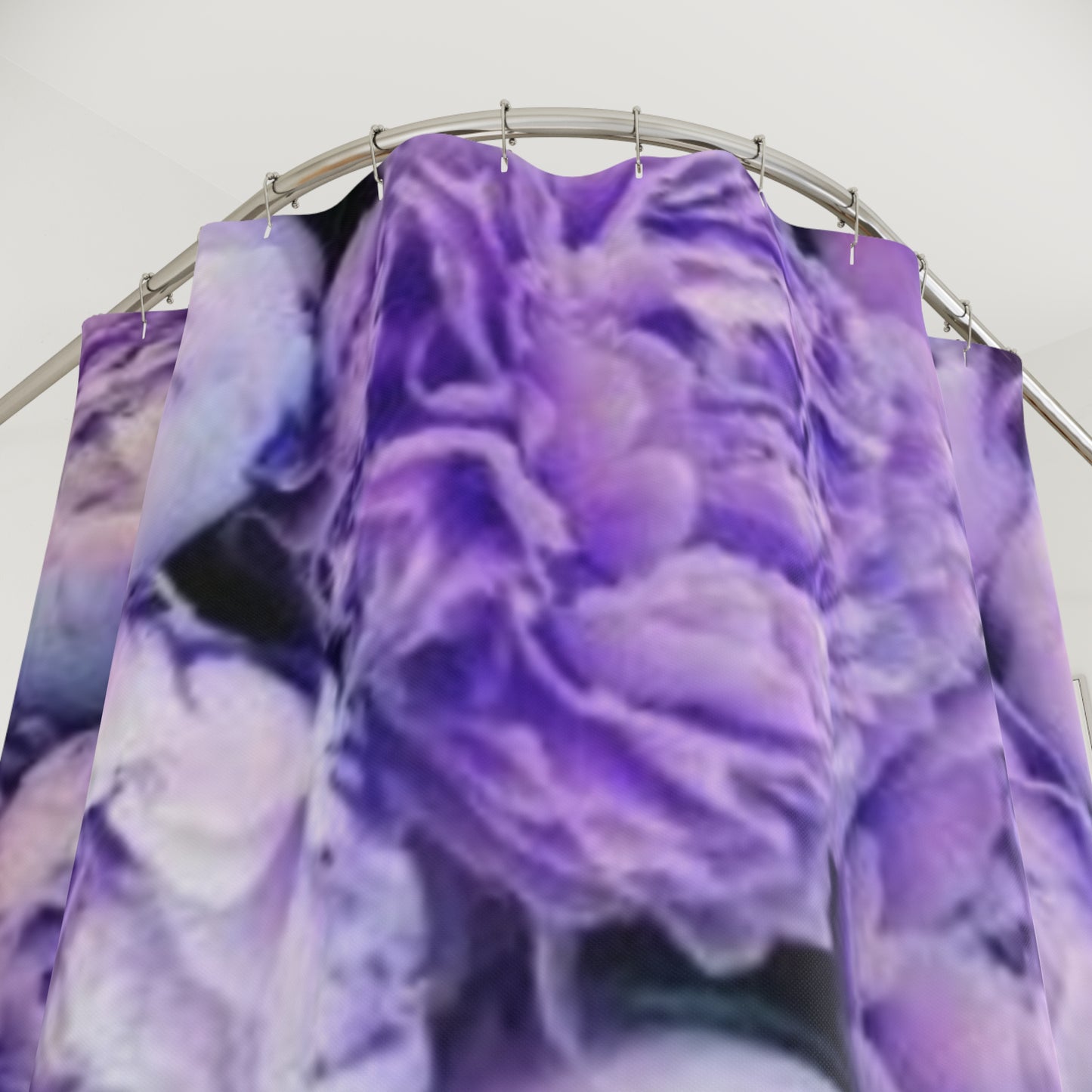 Purple Peony Floral Shower Curtain – Vibrant & Durable