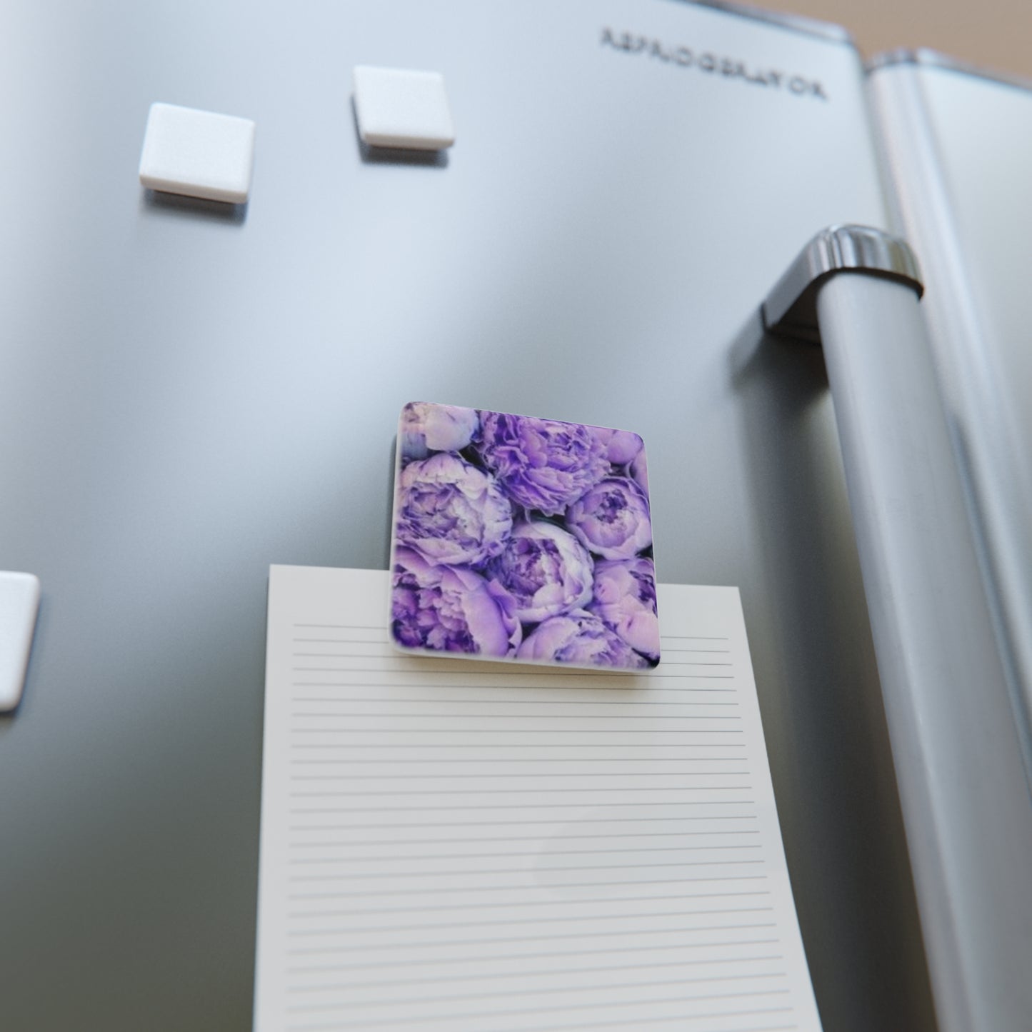 Purple Peony Floral Square Magnet – Floral Square Magnets