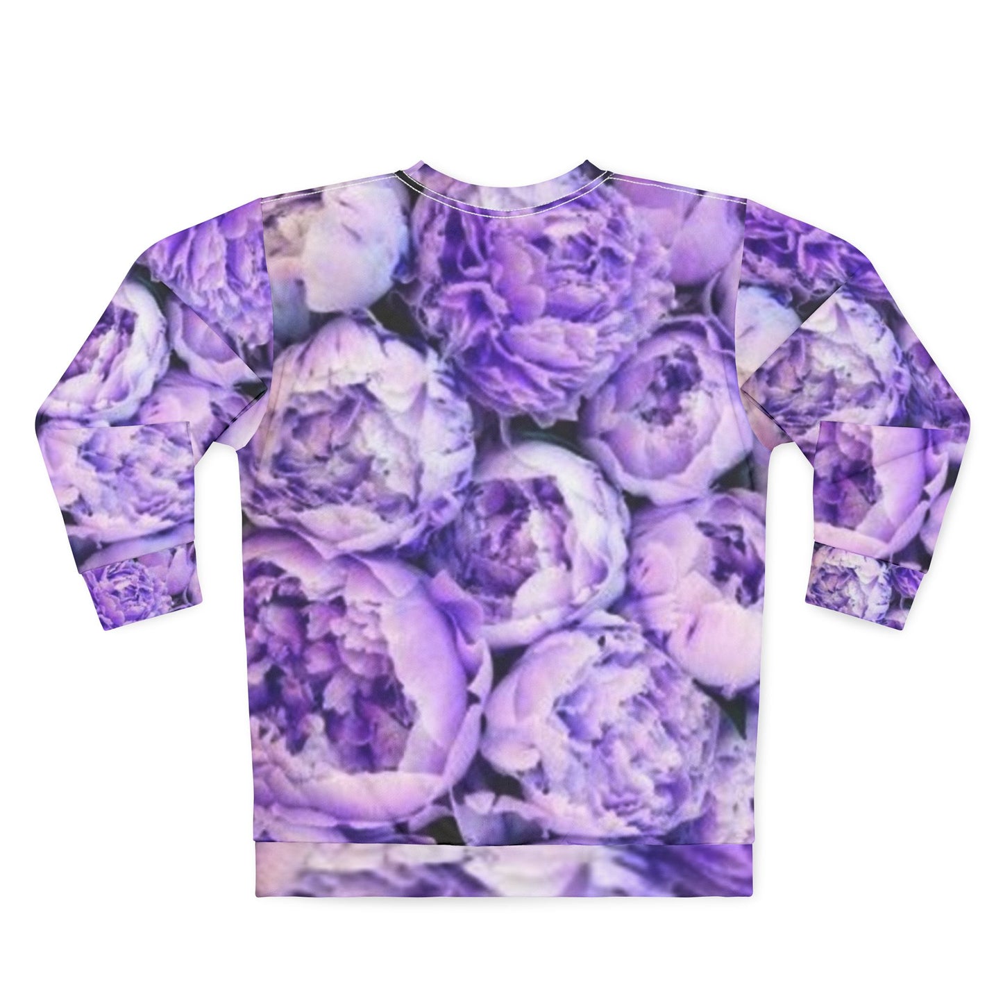 Purple Peony Floral Sweatshirt – Cozy & Stylish for Daily Wear