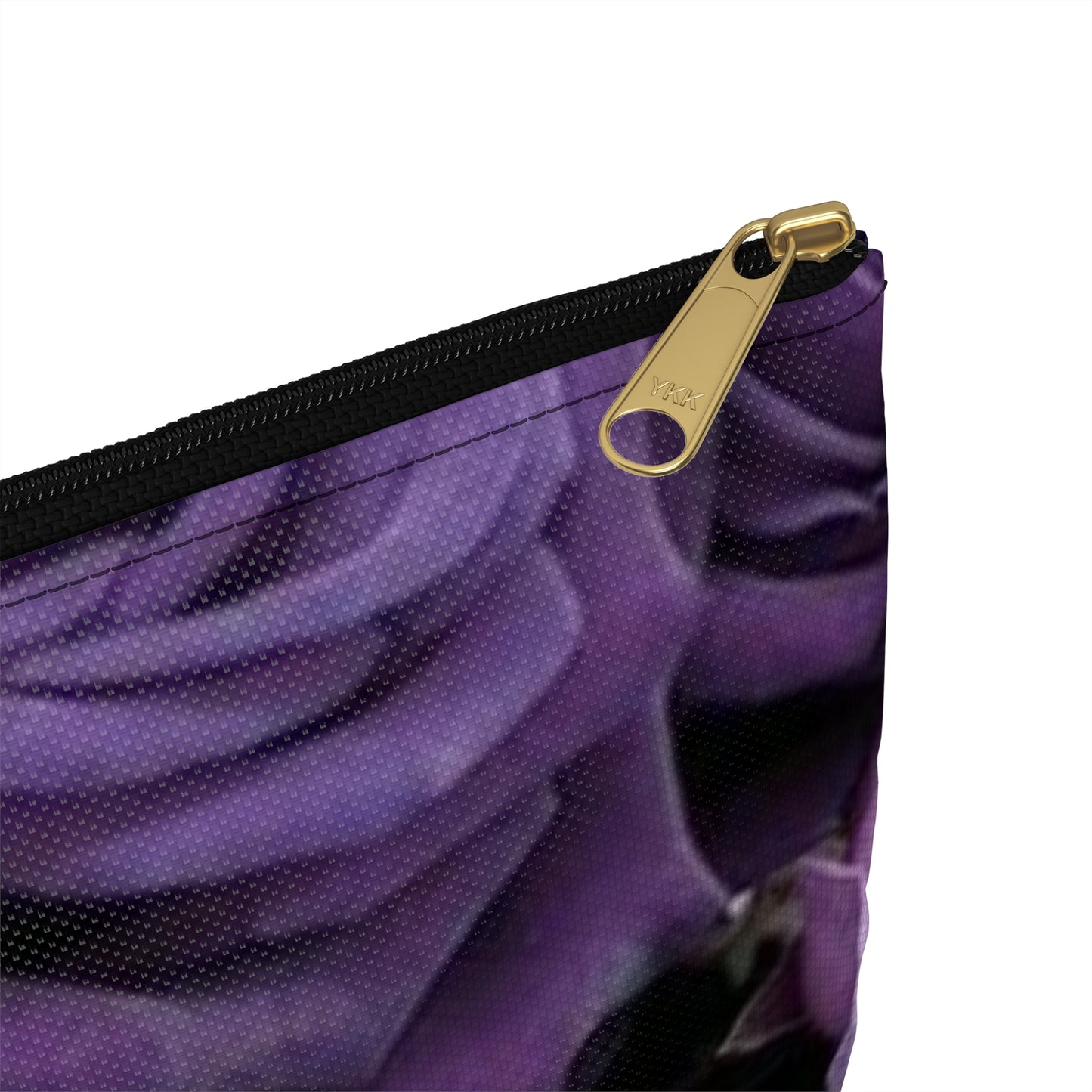 Purple Roses Floral Accessory Pouch – Stylish & Functional