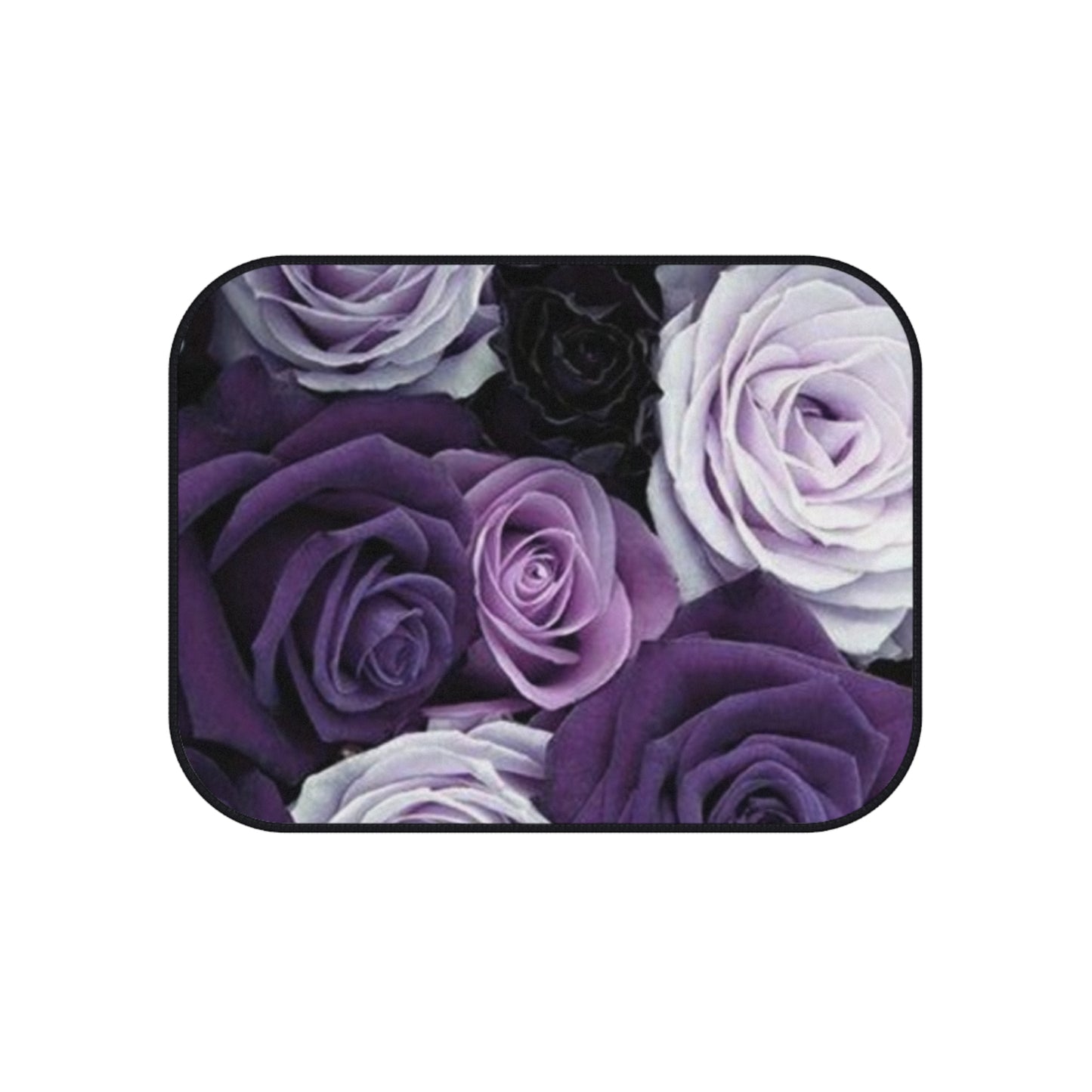 Purple Roses Floral Car Mats – Set of 4 Elegant Car Mats