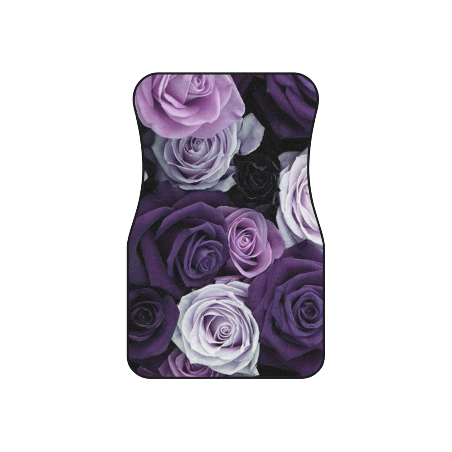 Purple Roses Floral Car Mats – Set of 4 Elegant Car Mats