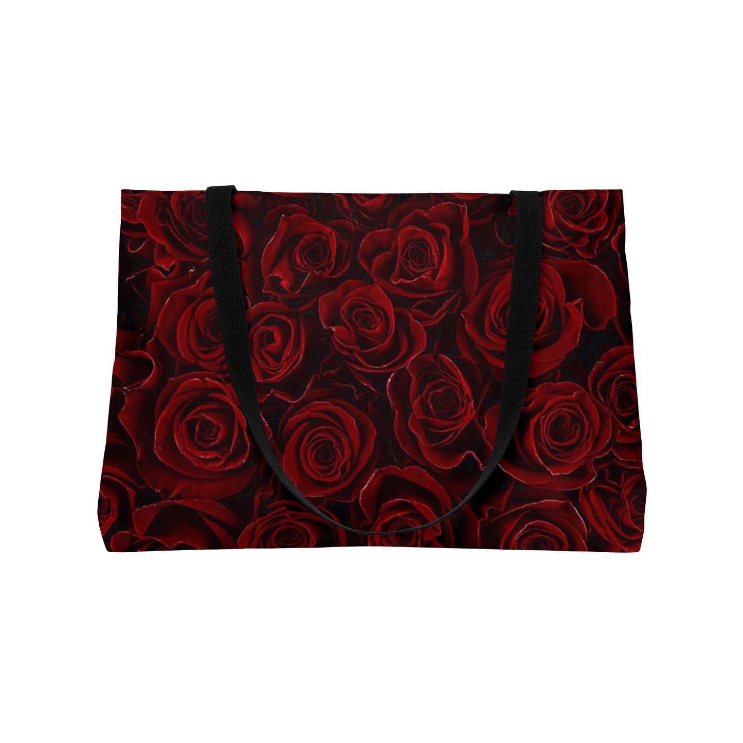 Red Roses Floral Rectangle Tote – Bold and Functional