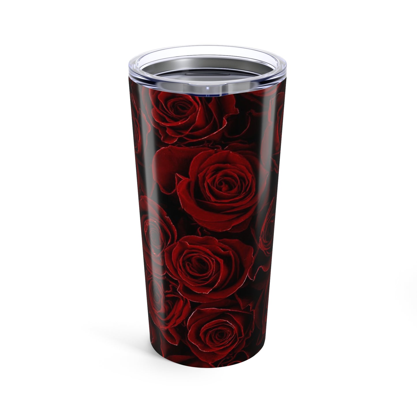 Stainless Steel Floral Tumbler 20 oz – Red Roses