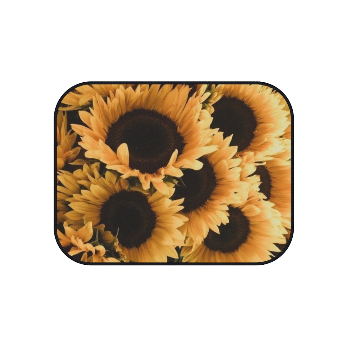 Sunflower Floral Car Mats – Set of 4 Bright Car Mats