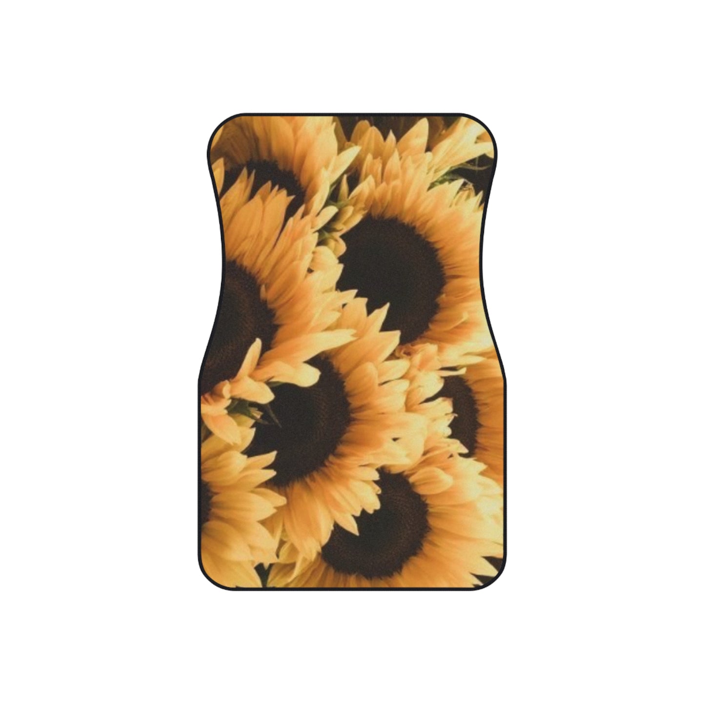Sunflower Floral Car Mats – Set of 4 Bright Car Mats