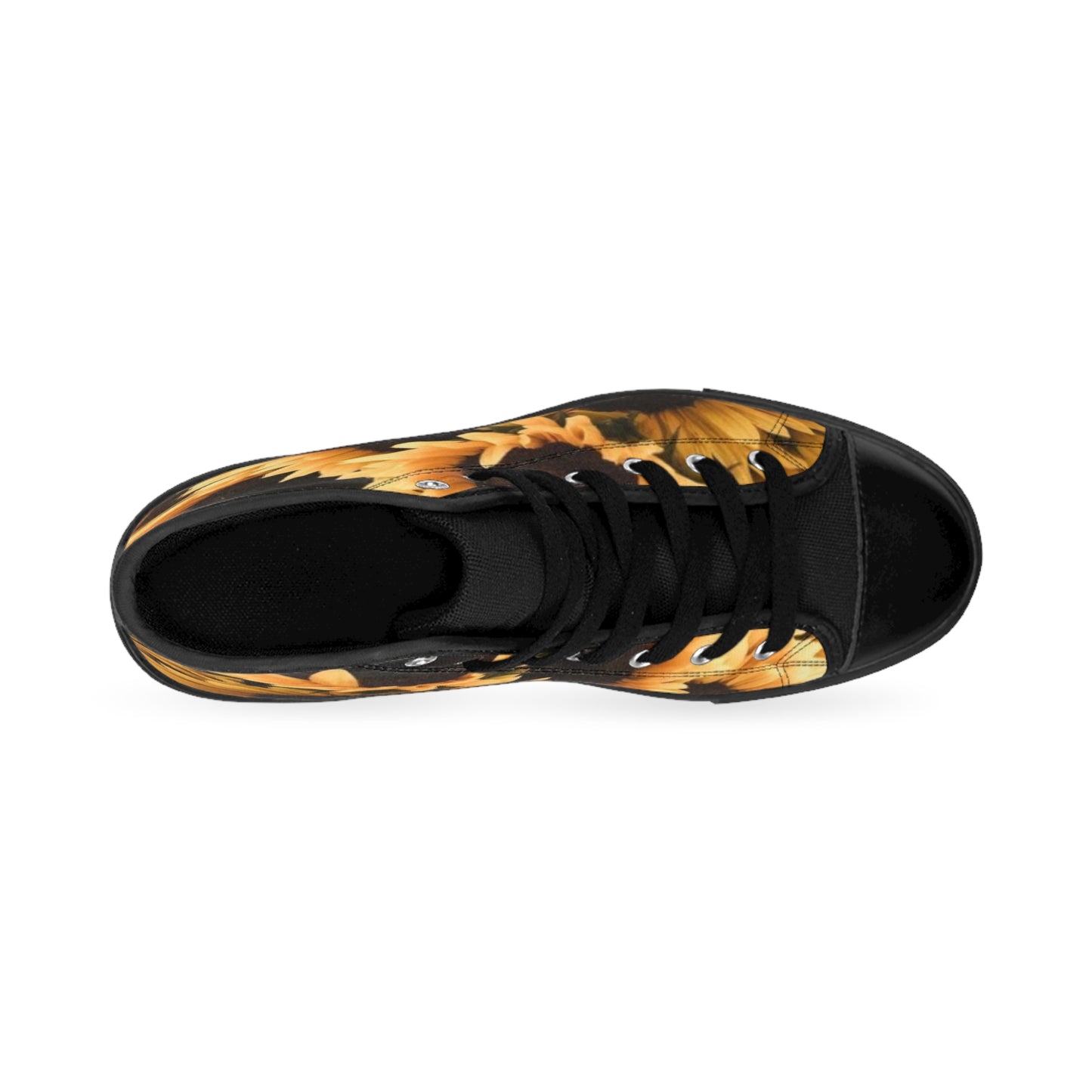 Sunflower Floral High Top Sneakers – Bright & Bold Footwear