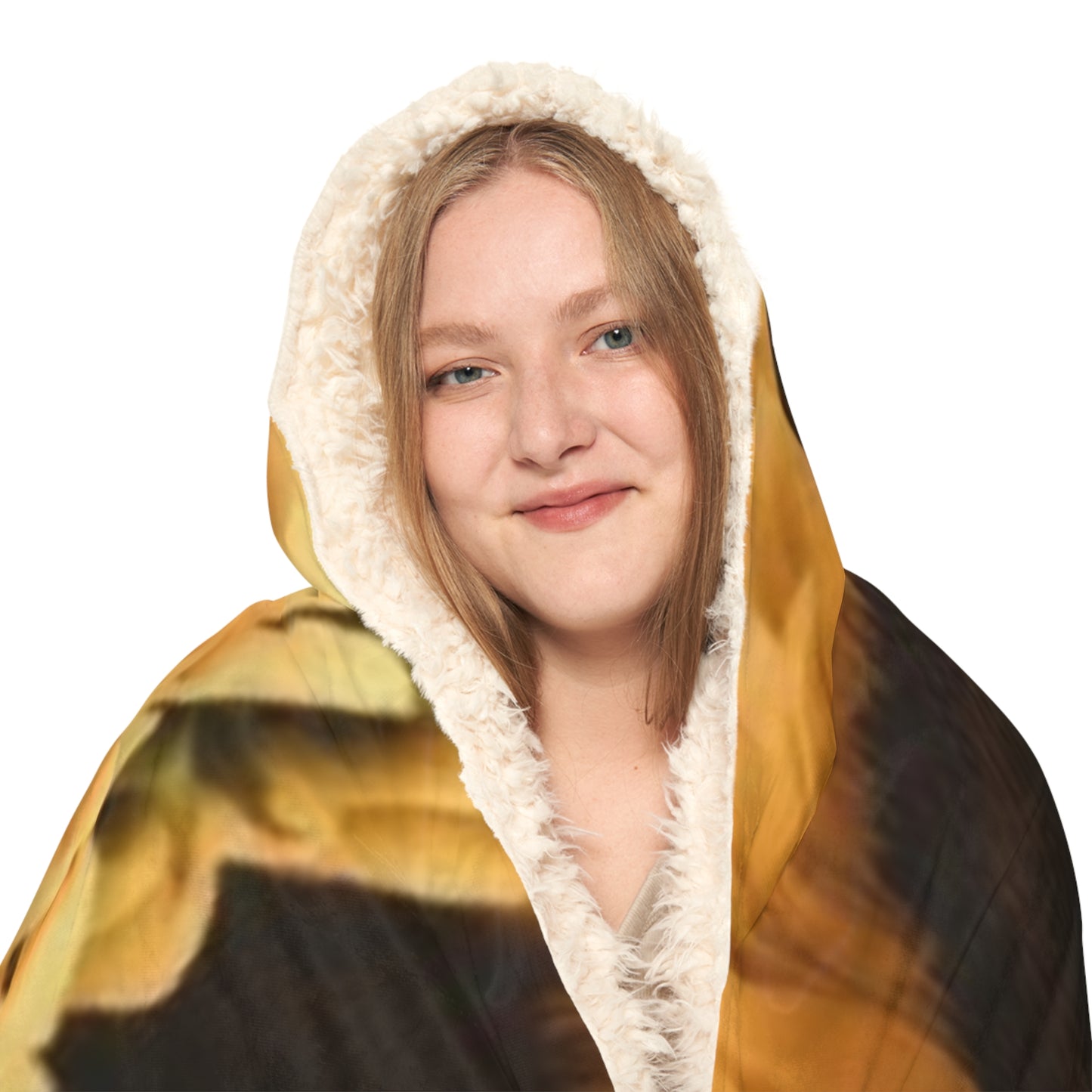 Sunflower Floral Hooded Blanket – Bright & Cozy Layer