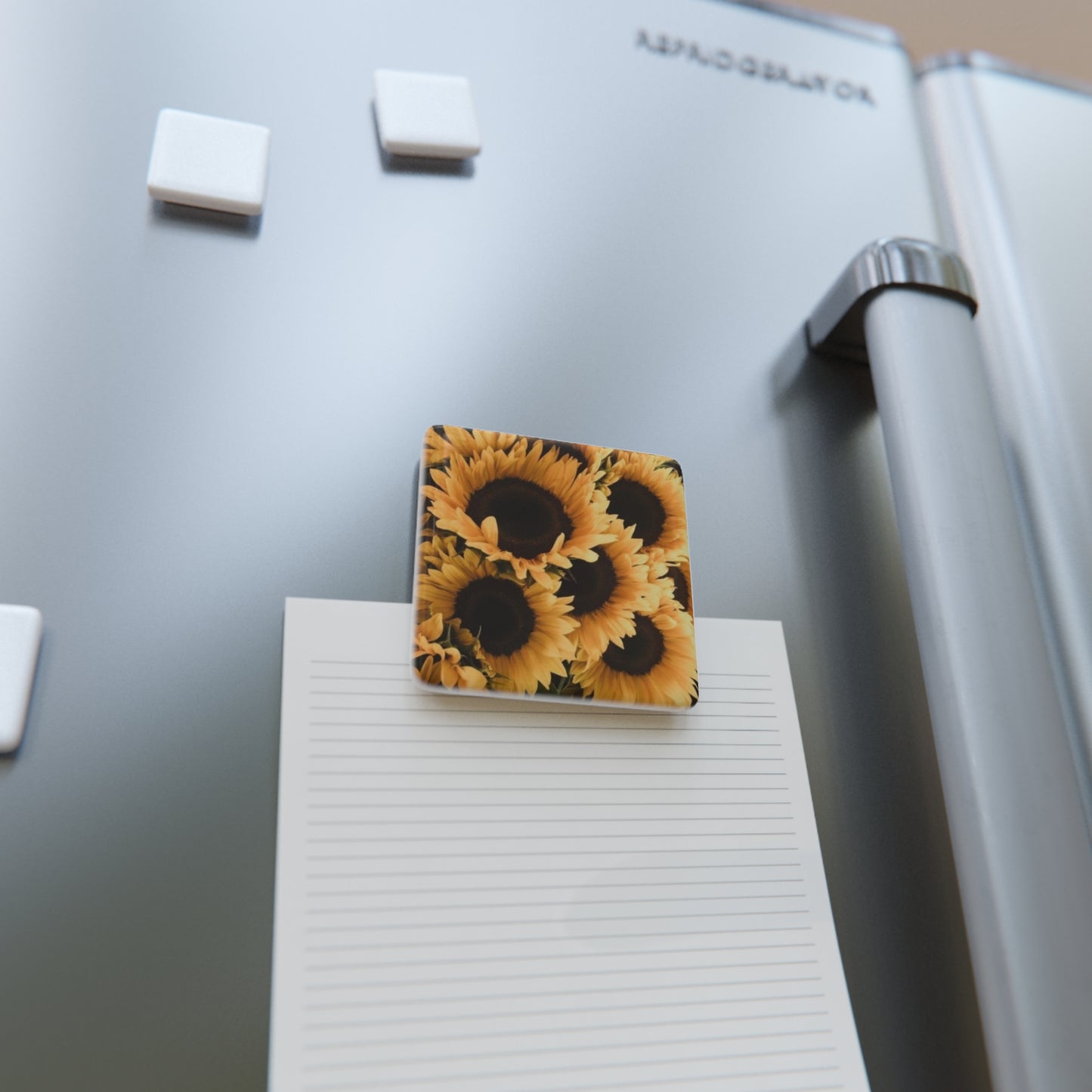 Sunflower Floral Square Magnet – Floral Square Magnets