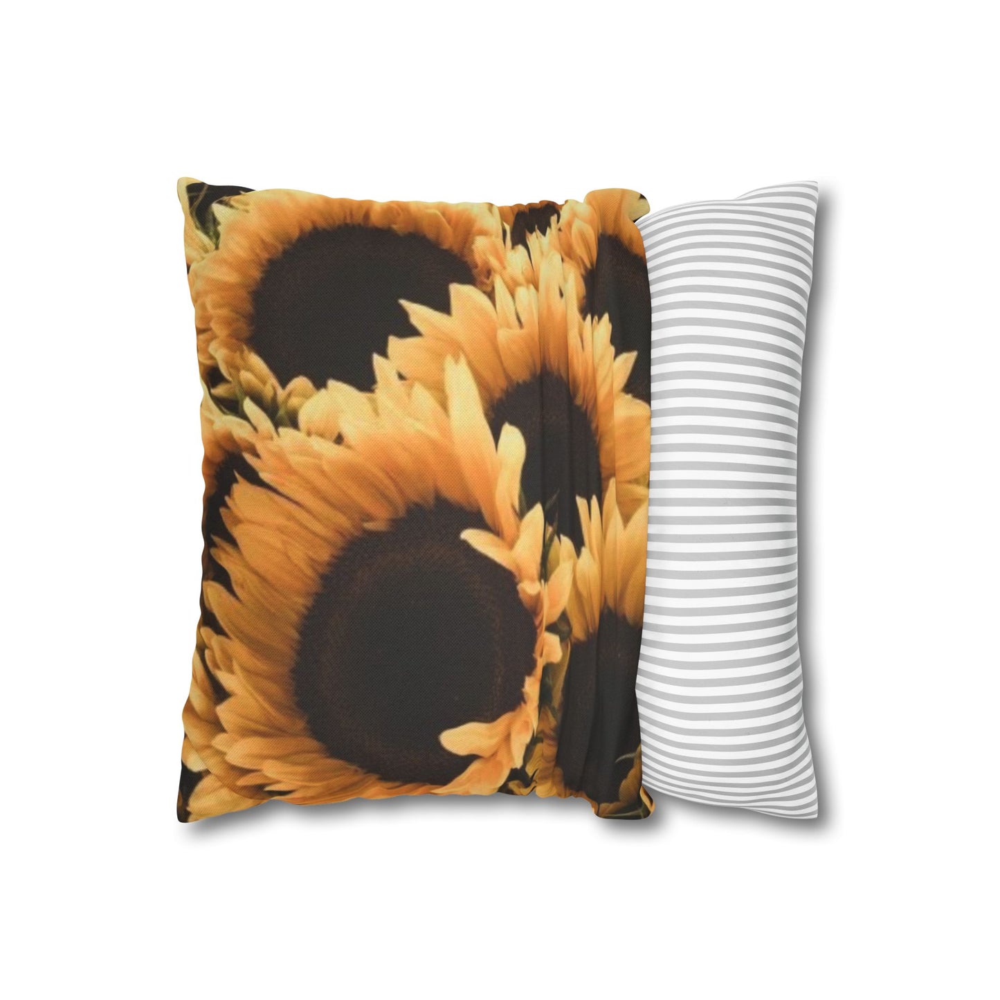 Sunflower Floral Square Pillowcase