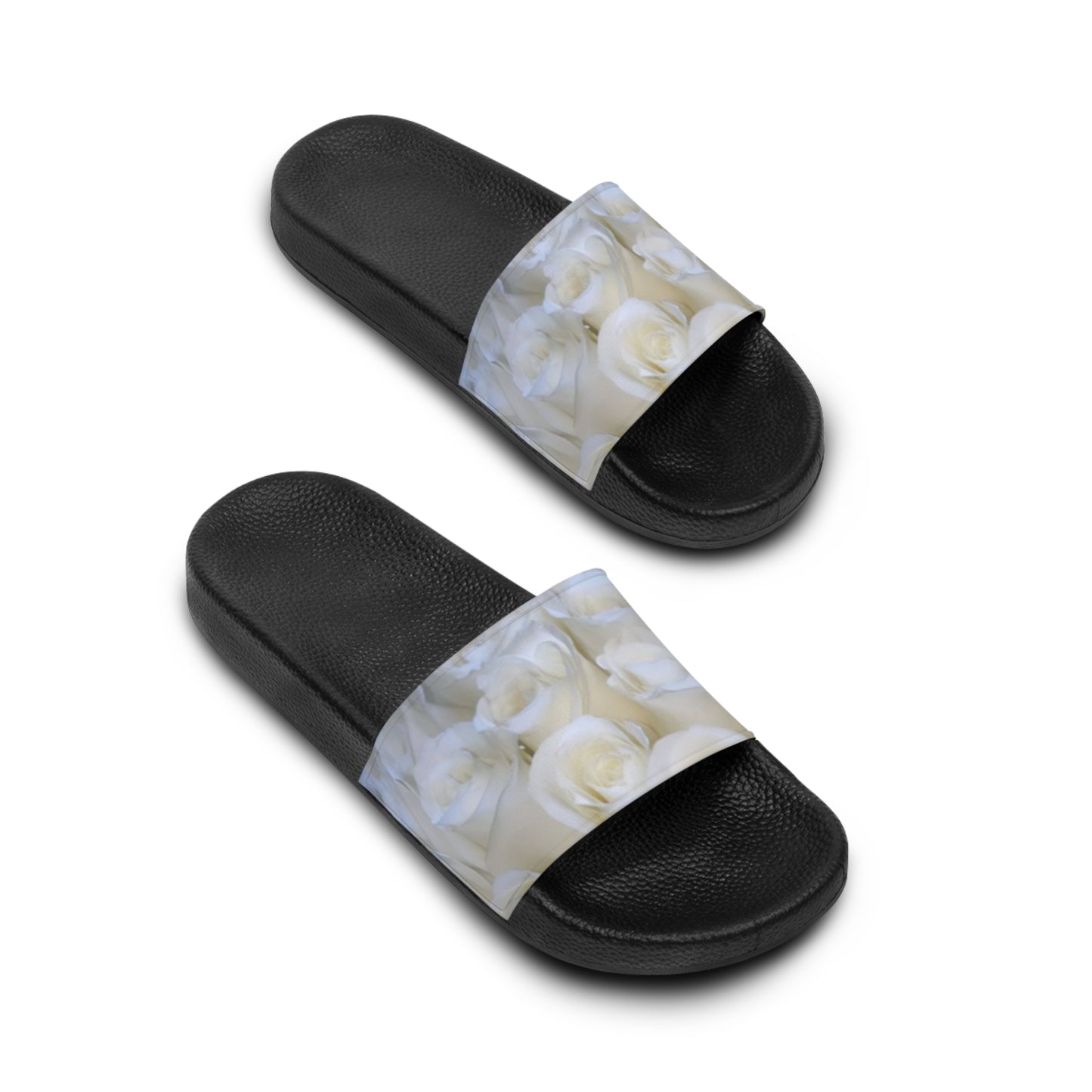 White Roses Floral Sandals – Fresh & Timeless Design