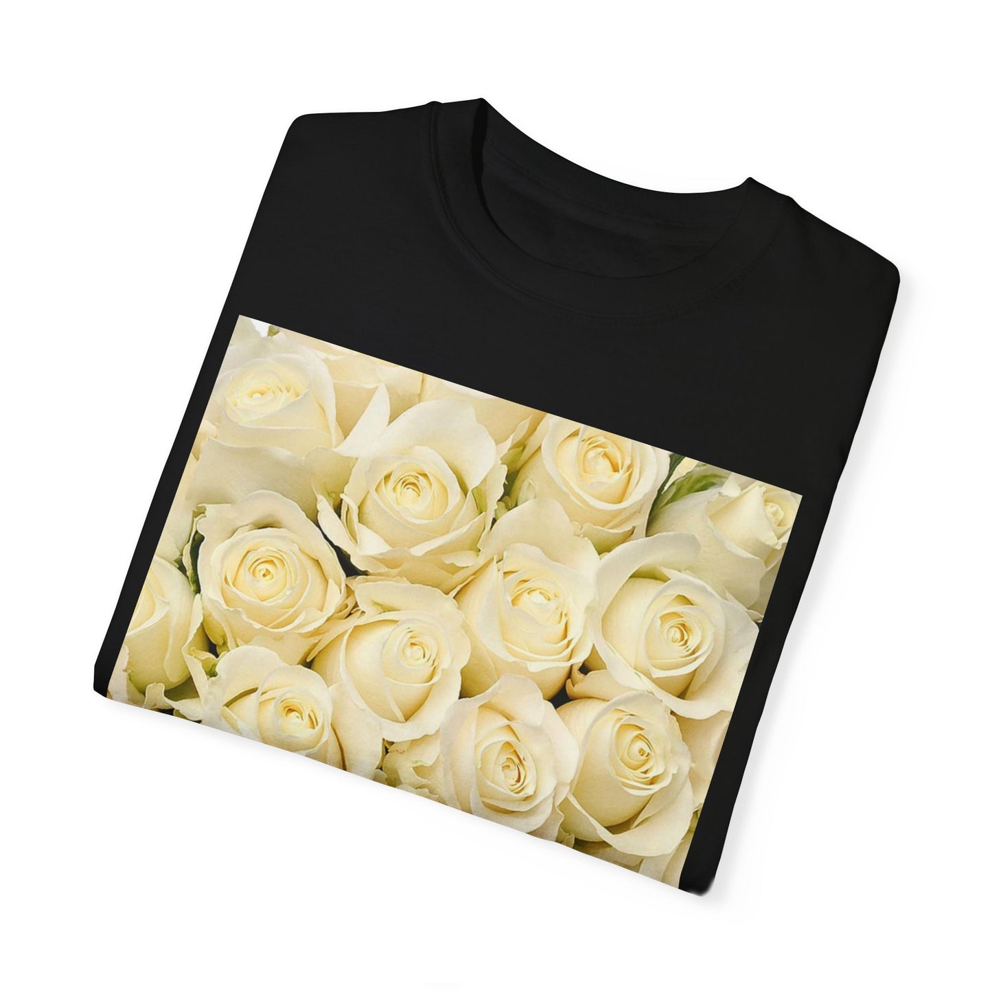White Roses Floral T-shirt Relaxed Fit