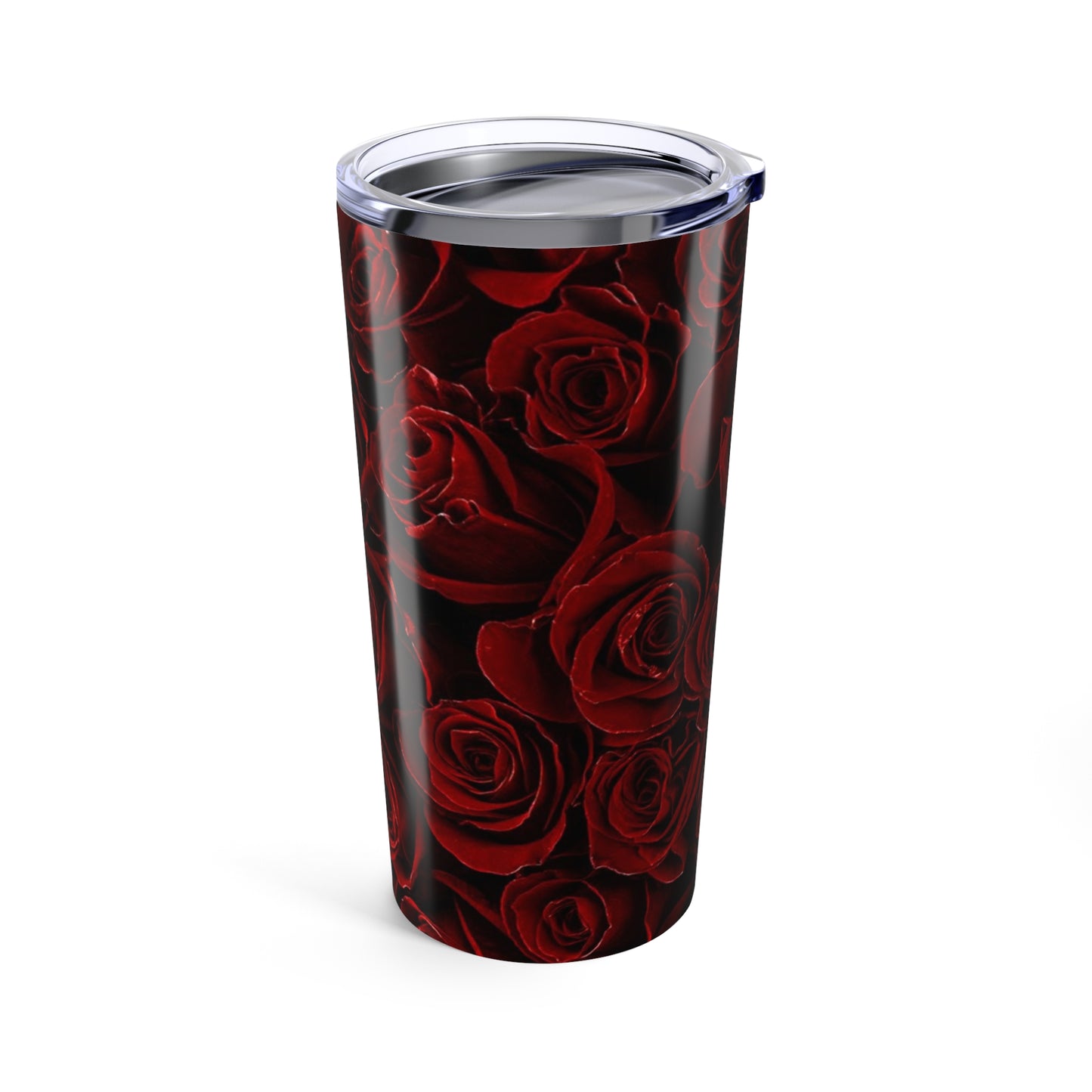 Stainless Steel Floral Tumbler 20 oz – Red Roses