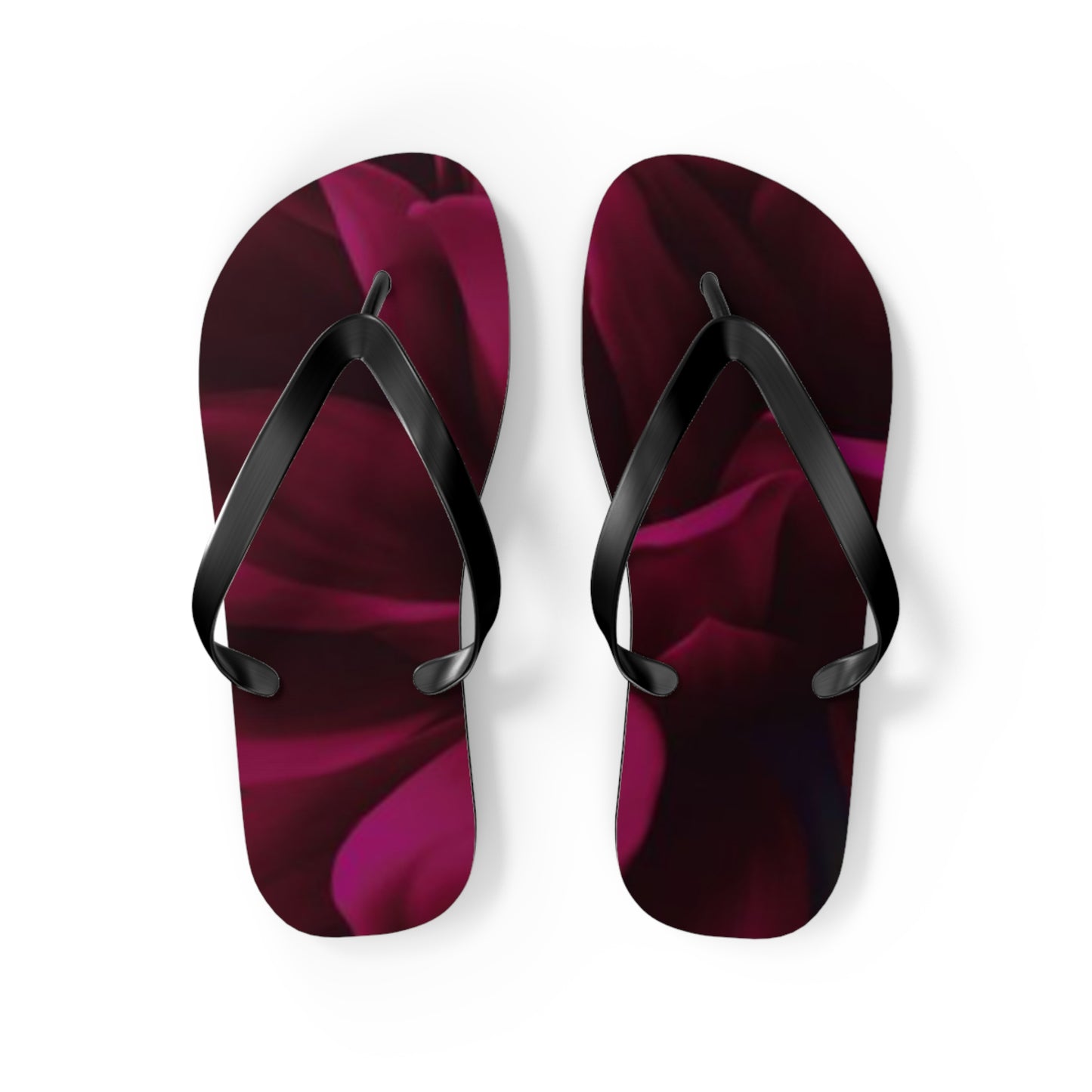 Magenta Dahlia Flip Flops