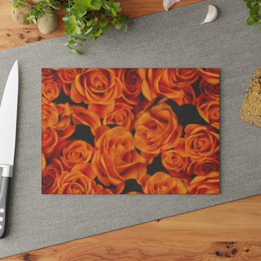 Orange Roses Cutting Board