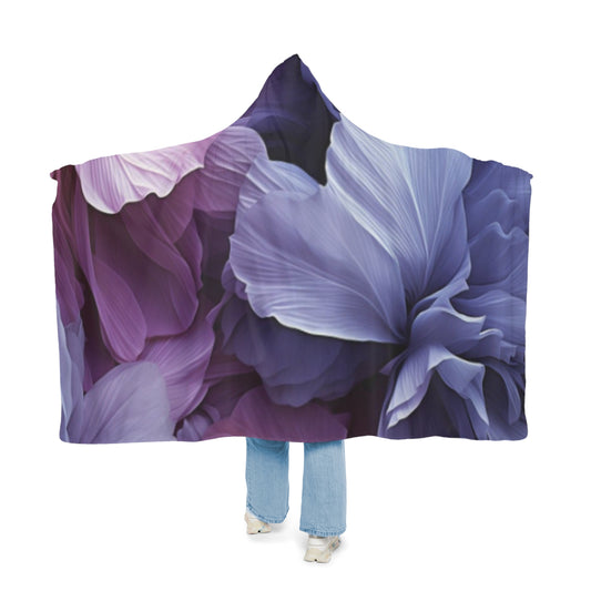 Floral Flow Hood Blanket