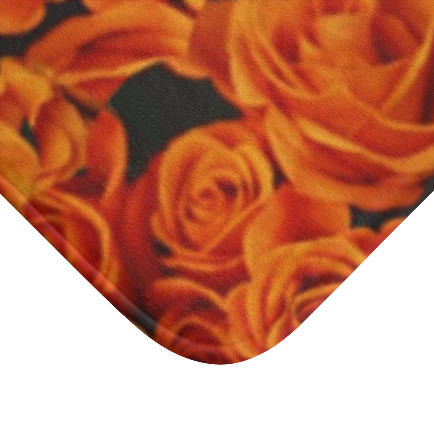 Orange Roses Bath Mat
