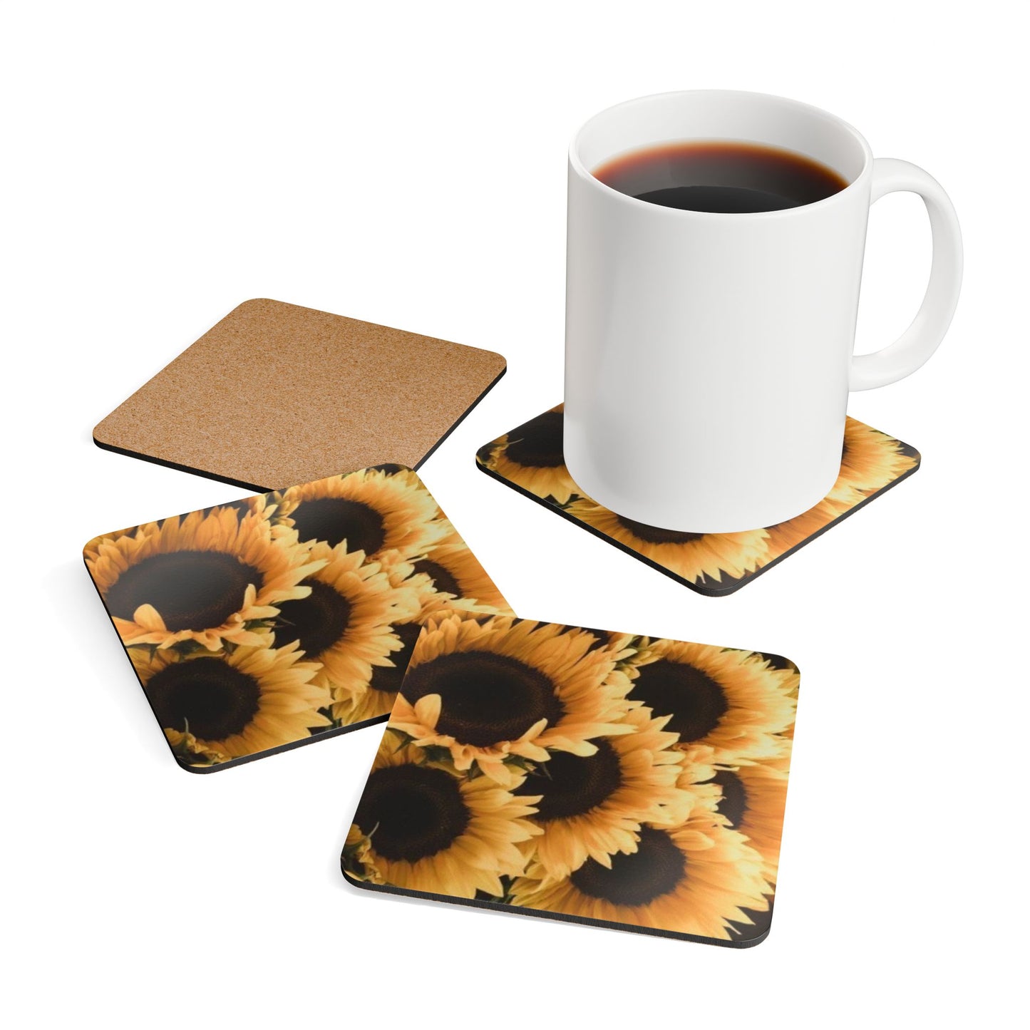 Sunflower Coaster Set