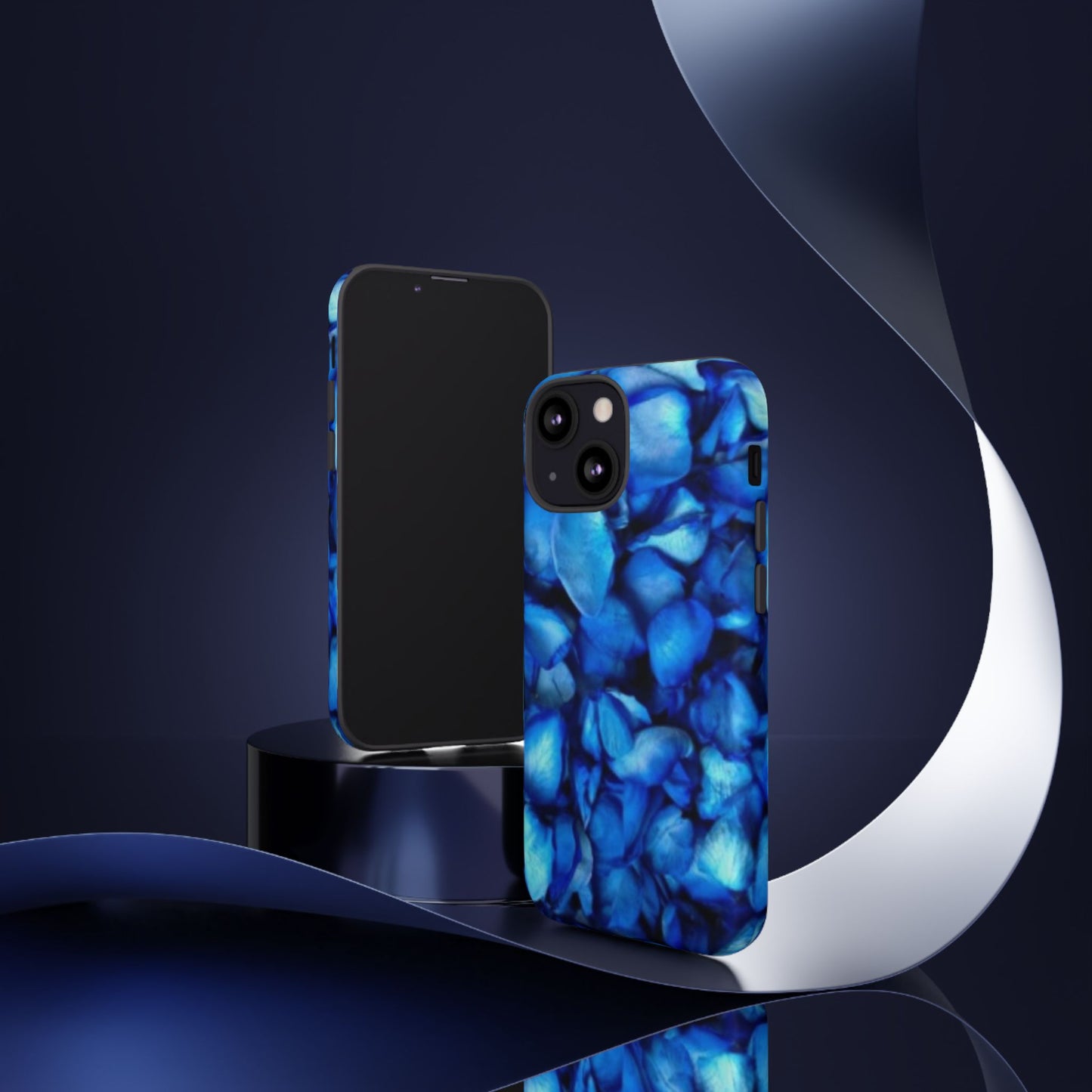 Blue Petals Tough Phone Case