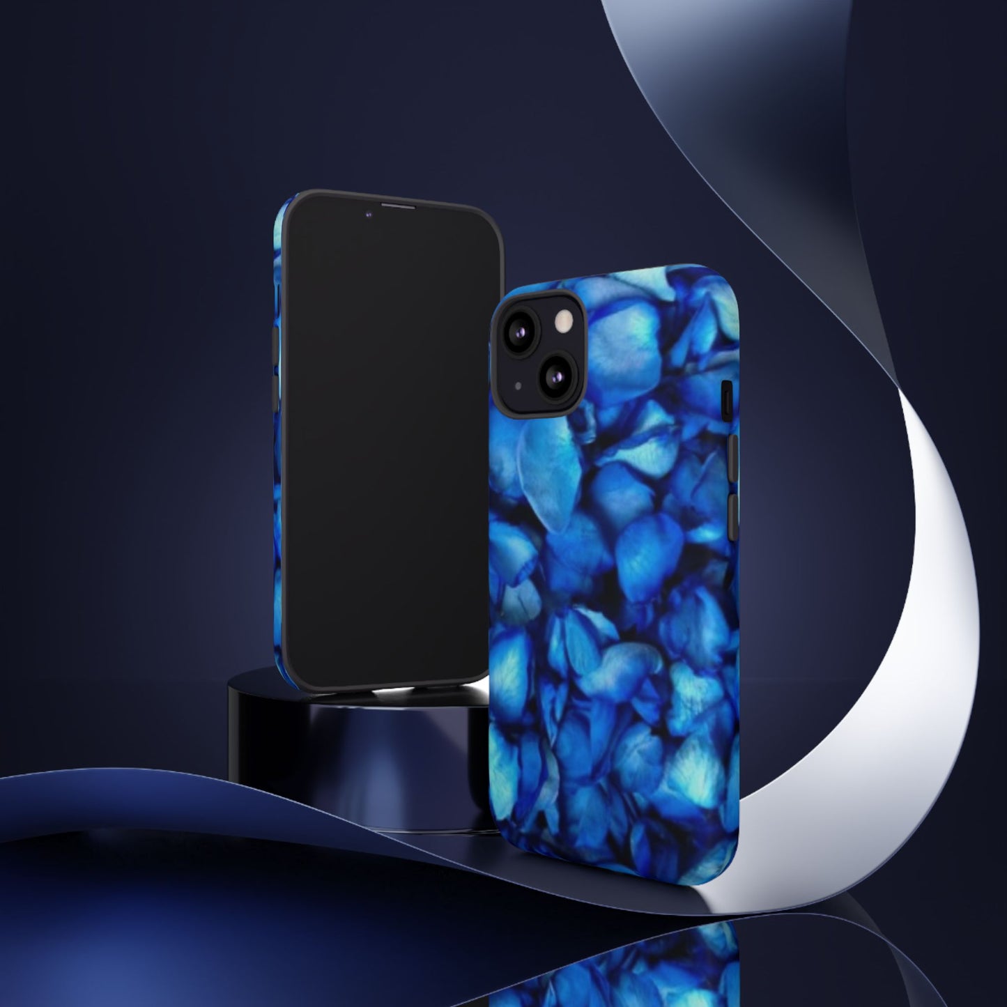 Blue Petals Tough Phone Case