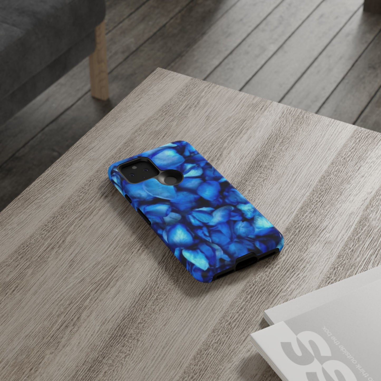 Blue Petals Tough Phone Case