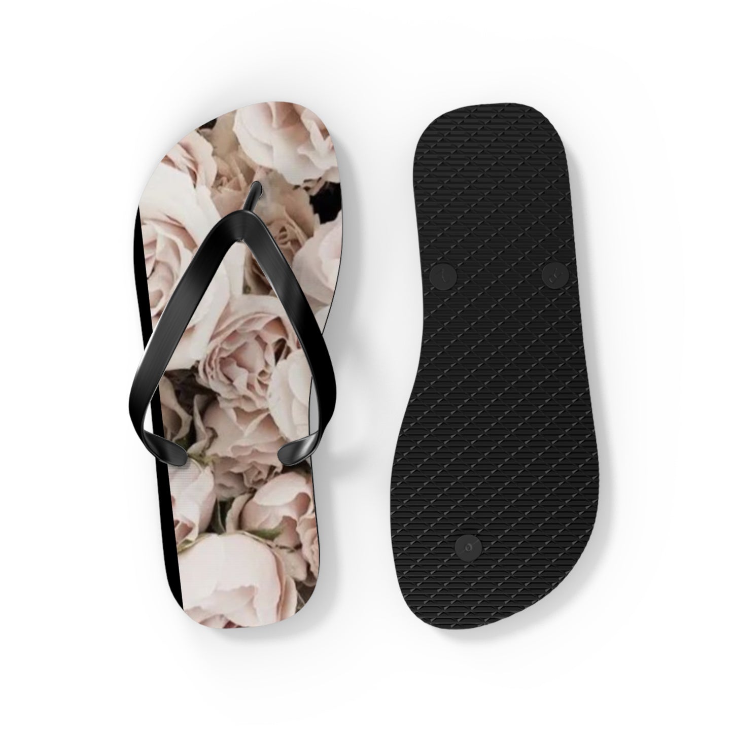 Light Pink Roses Flip Flops