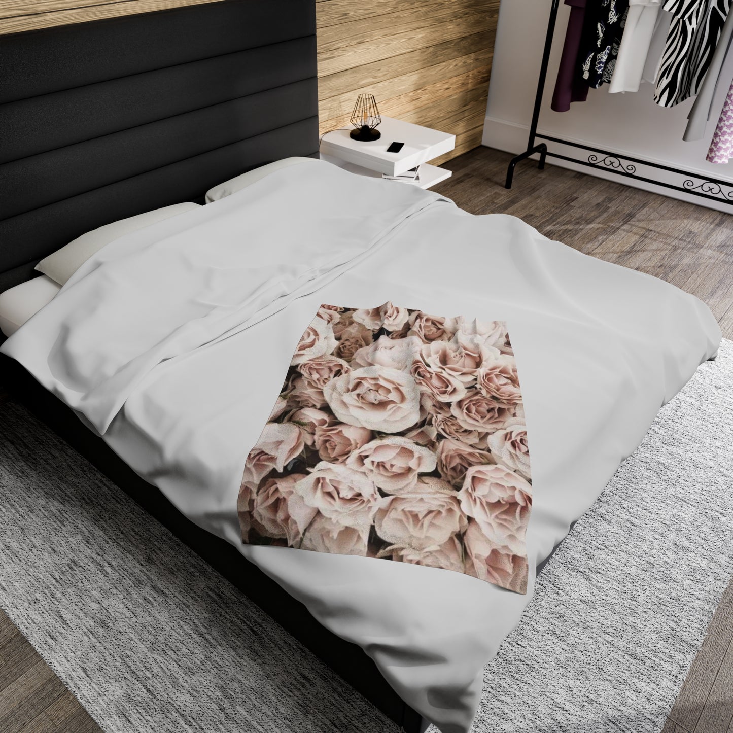 Light Pink Roses Blanket