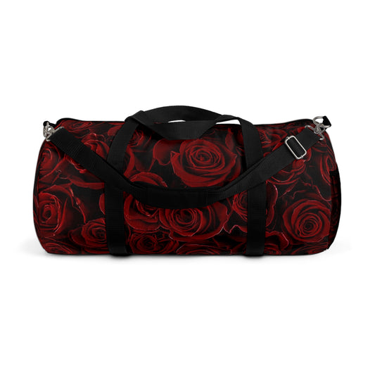 Red Roses Floral Duffel Bag for Gym
