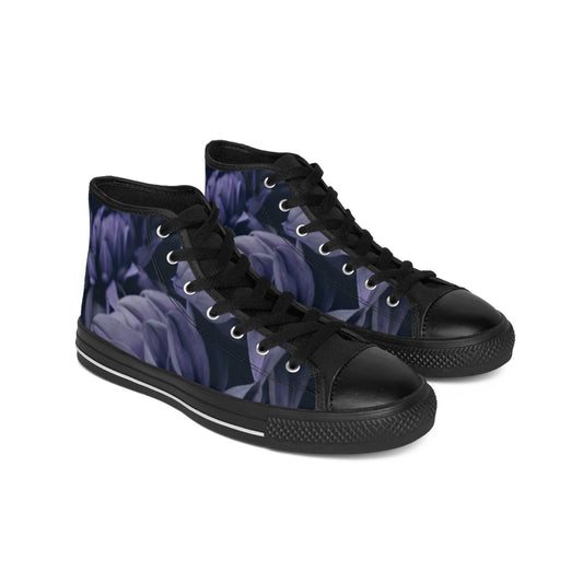 Blue Dahlia High Top Sneakers