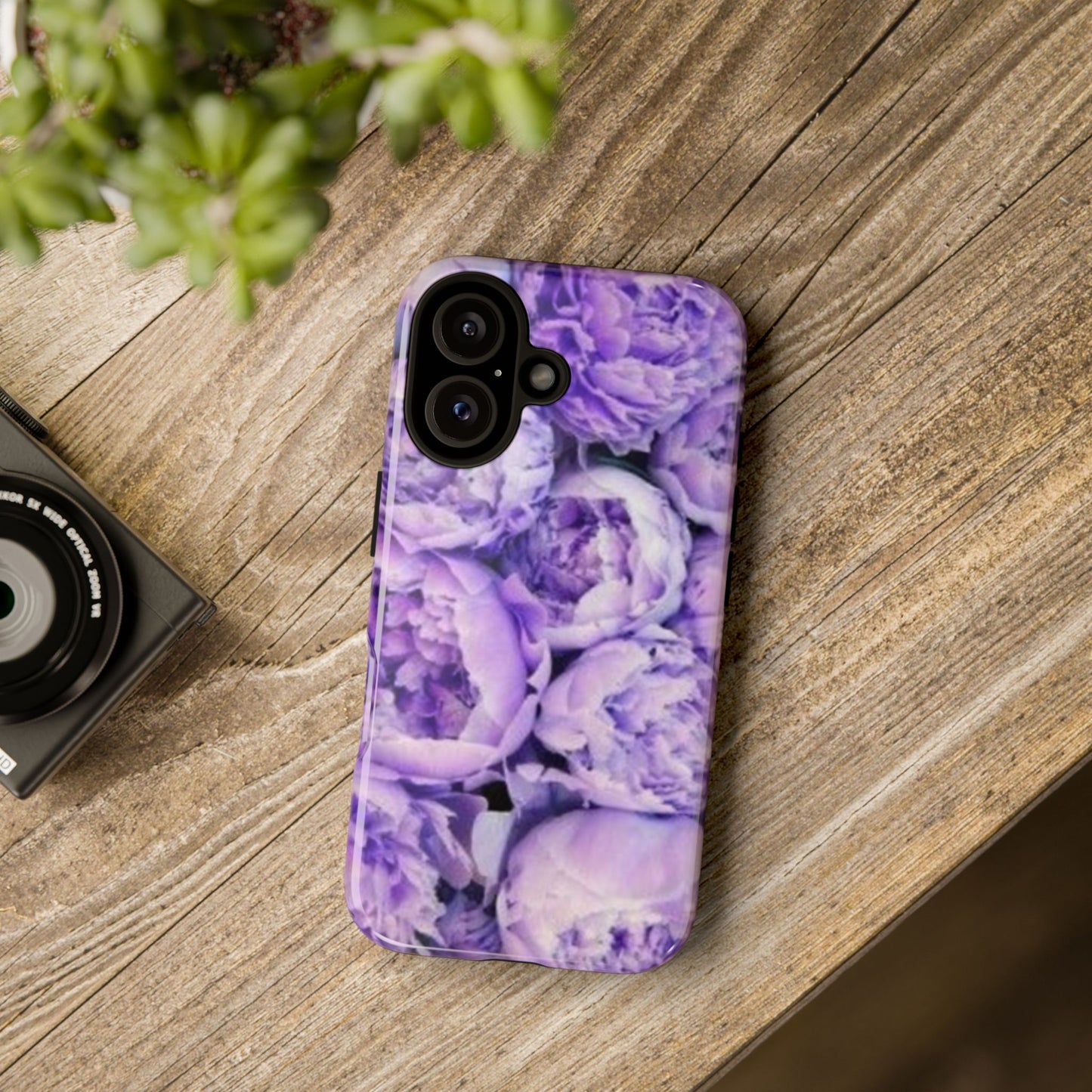 Purple Peony Tough Phone Case